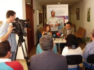 La rueda de prensa de presentación del curso celebrada ayer. ::
SUR/