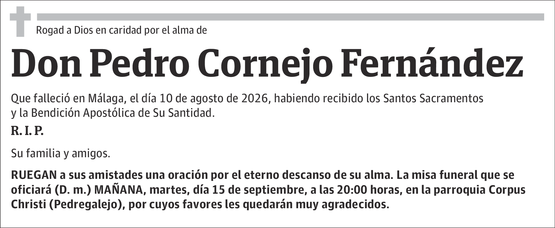 Pedro Cornejo Fernández