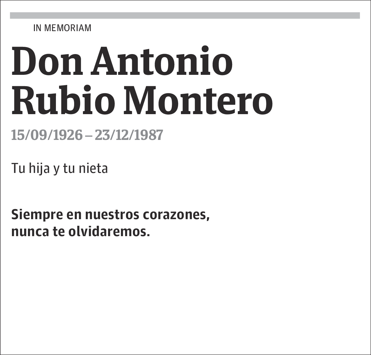 Antonio Rubio Montero
