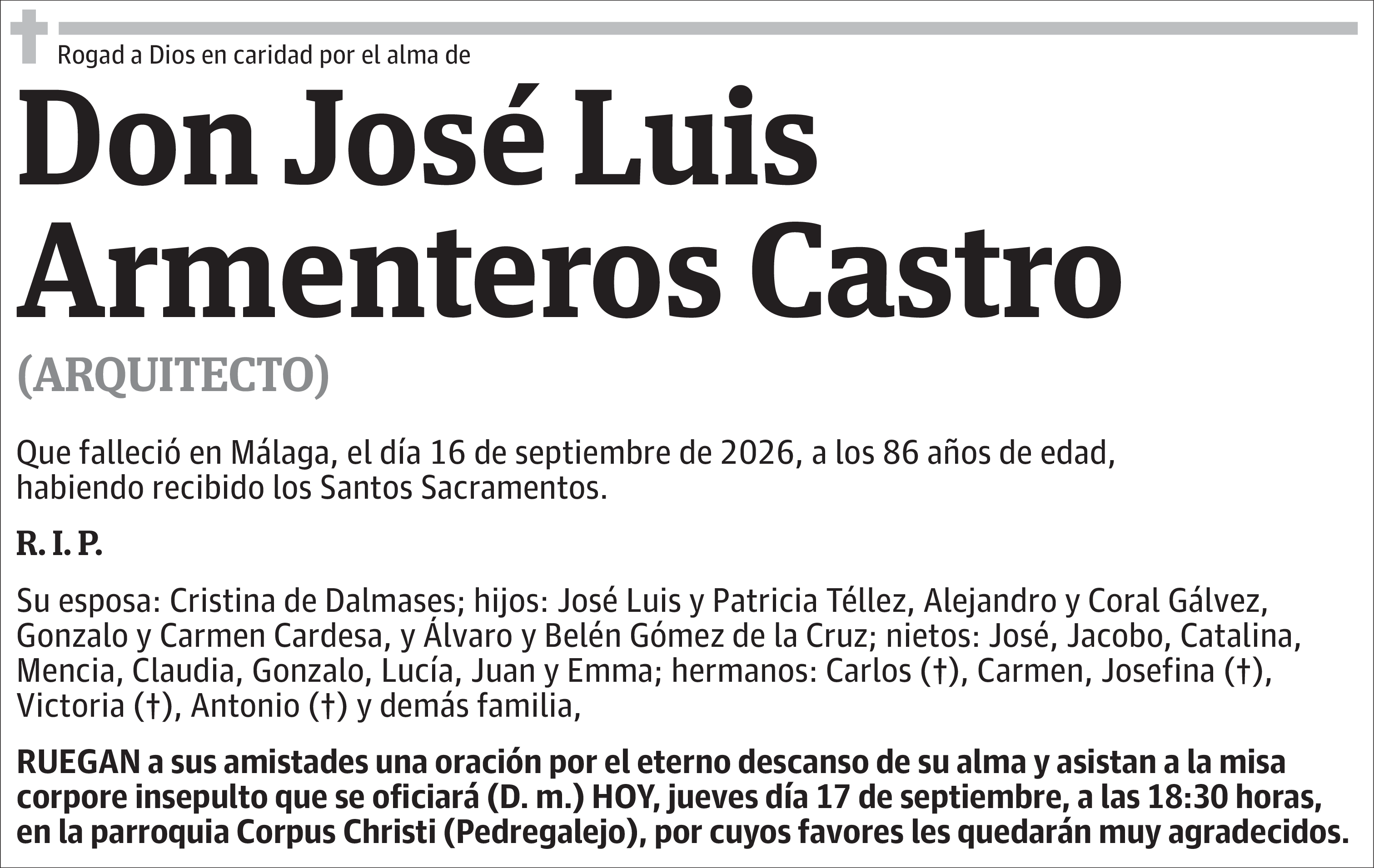 José Luis Armenteros Castro