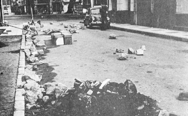 Más imágenes de los enfrentamientos y disturbios.