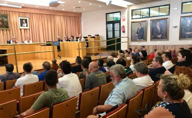 Imagen de la reunión celebrada la semana pasada en el Ayuntamiento. /SUR