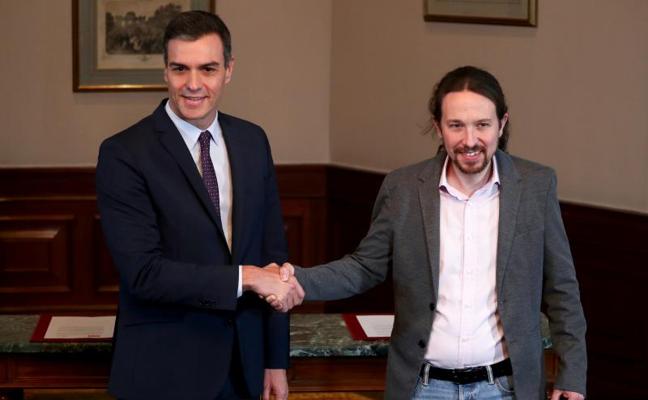 PSOE y Podemos pactan un gobierno de coalición con Iglesias de vicepresidente
