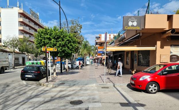 Imagen de la avenida del Mediterráneo de Rincón de la Victoria este lunes. /E. CABEZAS