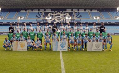 Foto oficial de la plantilla del Málaga 20-21./MCF