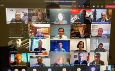 La reunión de los patronos de la Fundación Ciedes se ha celebrado de manera virtual./sur