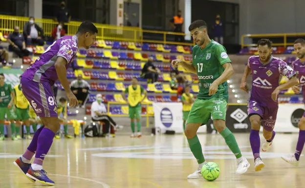 Rafa Vargas in the league match against Palma Futsal. 