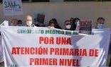 Un momento de la concentración./MARCOS ÁLVAREZ