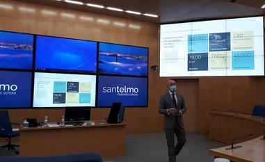 Presentación del estudio de CBRE este miércoles en la Fundación San Telmo./SUR