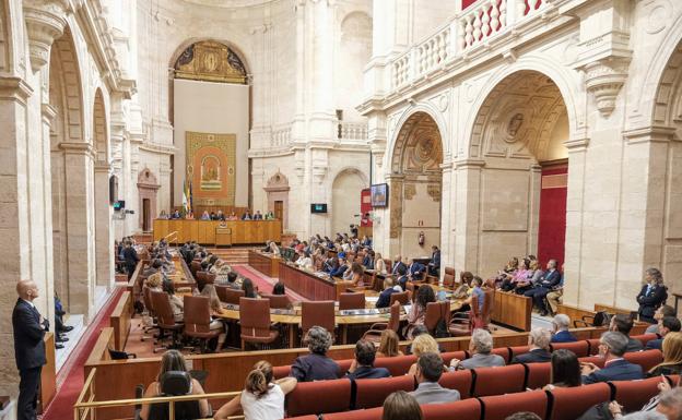 Imagen del pleno durante la sesión de investidura