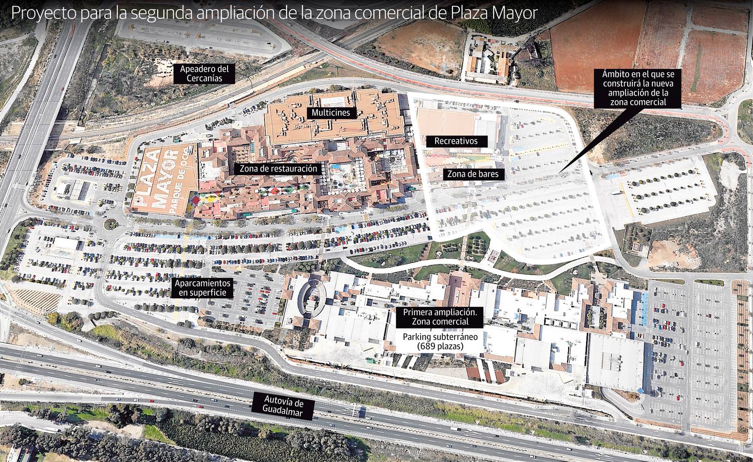 mapa plaza mayor malaga Plaza Mayor Invertira 70 Millones En Una Ampliacion Para Incluir Grandes Marcas Diario Sur mapa plaza mayor malaga